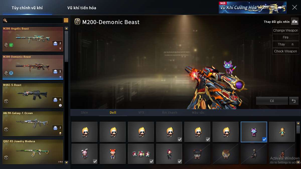 shop acc cf uy tin gia re